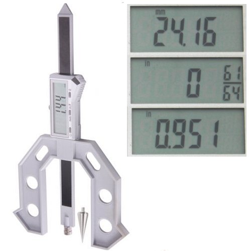 HangboughtEU Digital Depth Gauge 80mm Height Gauge with Digit Display and Self Standing Magnetic For Woodworking Router Table 