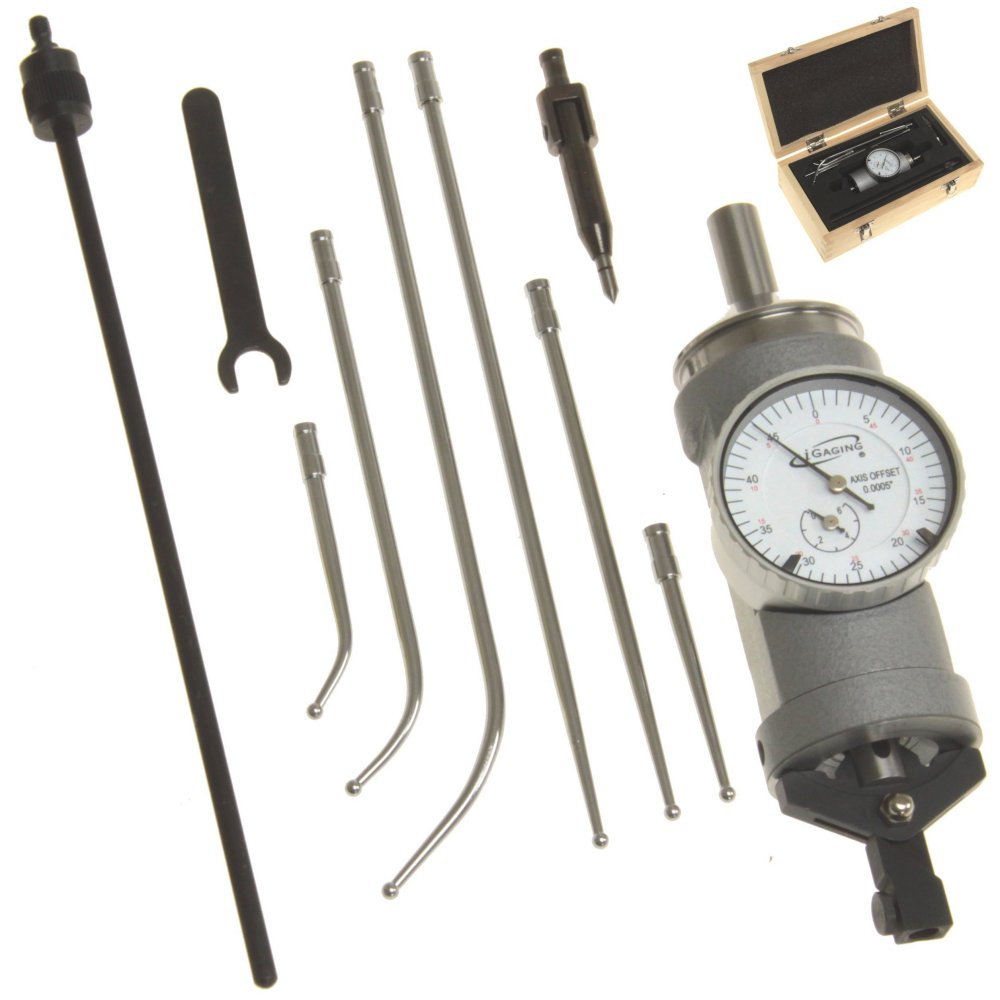 Enclose Body 303-3300 Shars Co-Ax Coaxial Centering Indicator Dial Test Complete Set.0005 Graduations
