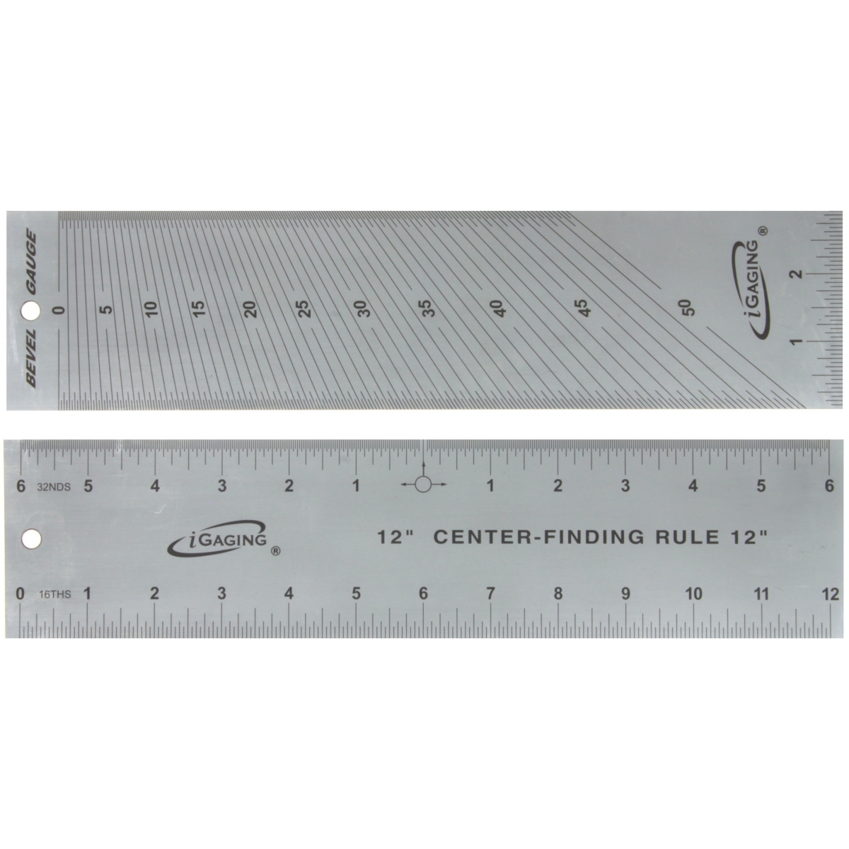 iGAGING 300mm center rule and angle gauge 