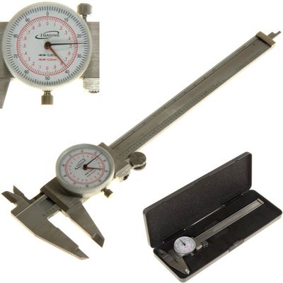 Details about   Bestselling Stainless Steel Dial Caliper 6" 150mm Reading Scale Sliding Surface 
